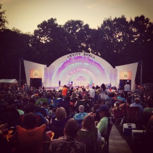 gorgeous night at the levitt shell for rosanne cash. memphis, tennessee. june 2014.