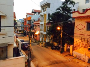 sleepy streets on a saturday morning. bangalore, india. march 2015.