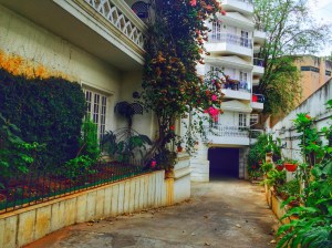the entrance to my beautiful new house. bangalore, india. march 2015.