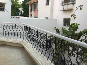 my new house boasts not just one but two balconies! bangalore, india. april 2015.