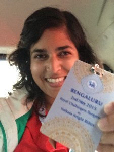 feeling fancy with my hospitality pass. bangalore, india. may 2015.