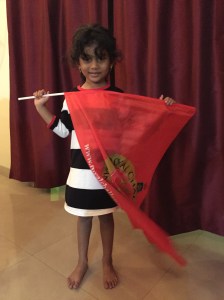 getting my girls started young. bangalore, india. may 2015.