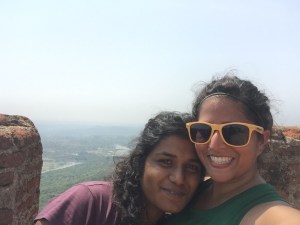 with my third-born on our way up the monolith. savandurga, india. may 2015.