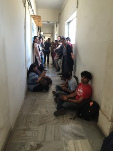 everyone showed up to work on time, but no one had keys. bombay, india. may 2015.