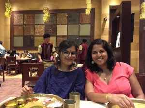 sharing a yummy meal with my work wife. bombay, india. may 2015.