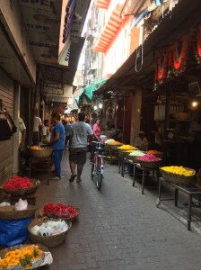 bombay's oldest flower market. bombay, india. may 2015.