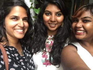 with super and samy at super's birthday celebration. bangalore, india. may 2015.