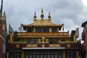 walking around the boudhanath stupa. kathmandu, nepal. august 2012.