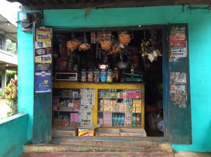 the shop at the bottom of the estate. coorg, india. june 2015.