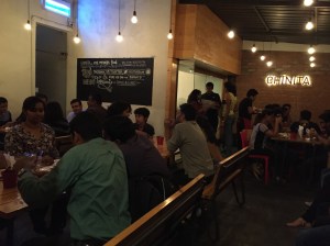 cozy interior. bangalore, india. july 2015.