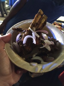 beef chops from sait's. bangalore, india. july 2015.