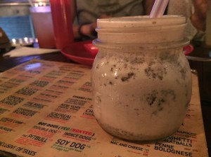 smally's brownie shake. bangalore, india. july 2015.