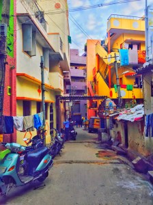 exploring the pretty back lanes on my way home one evening. bangalore, india. july 2015.