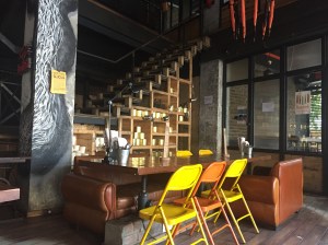 church street social, my favourite place for a breakfast meeting. bangalore, india. july 2015.