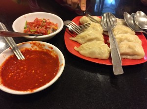 momos! bangalore, india. august 2015.