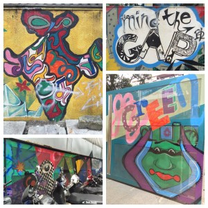 street art in front of max mueller bhavan. bangalore, india. september 2015.