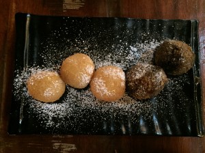 fried ice cream for dessert. bangalore, india. october 2015.