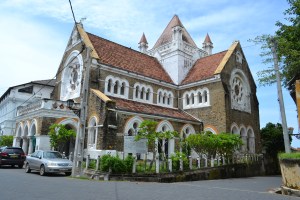 church inside the fort. galle, sri lanka. september 2015.