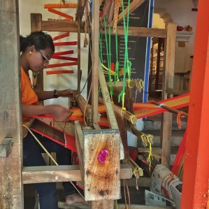 watching a table mat come to life. colombo, sri lanka. october 2015.
